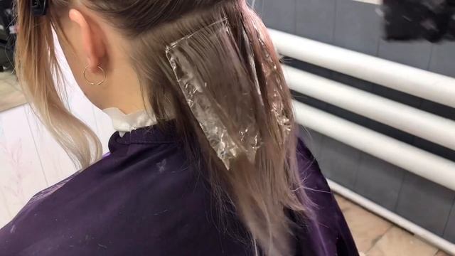 Блонд с розовинкой / расческа veil hair/Estelle sense