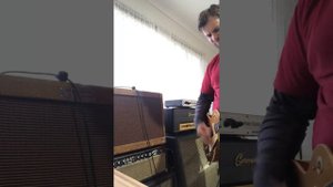 1960 Fender 5e3 through vintage Marshall Checkerboard 4x12 Cab
