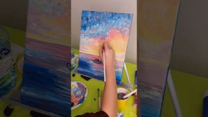 РИСУЕМ ПАРУСНИК АКРИЛОМ