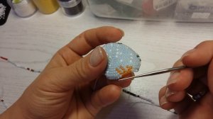 DIY. Елочный шарик из бисера своими руками.