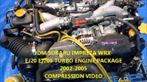 JDM SUBARU IMPREZA WRX EJ20 2.0L EJ205 AVCS DOHC TURBO ENGINE MOTOR 2002-2005
