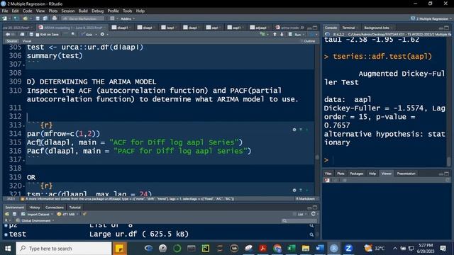 FINLYTS k32 June 20, 2023 arima model of aapl log returns Complete смотреть онлайн