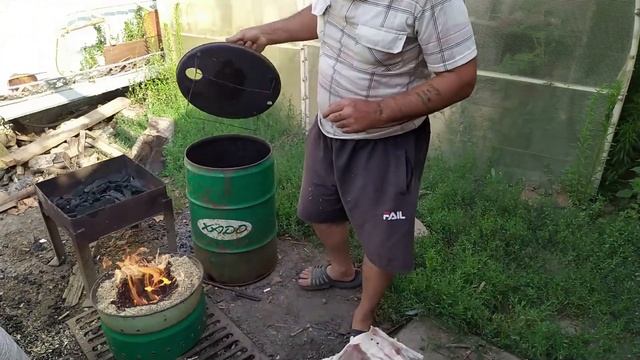 Коптилка за 15 минут, КОПТИМ САЛО.