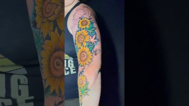 "In Progress" Sunflower Sleeve by Josh Bailey