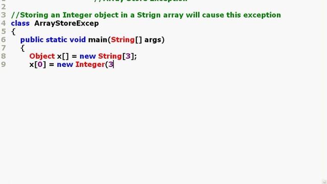 Java Programming -- Part 39 -- Case 4 -- Array Store Exception смотреть онлайн
