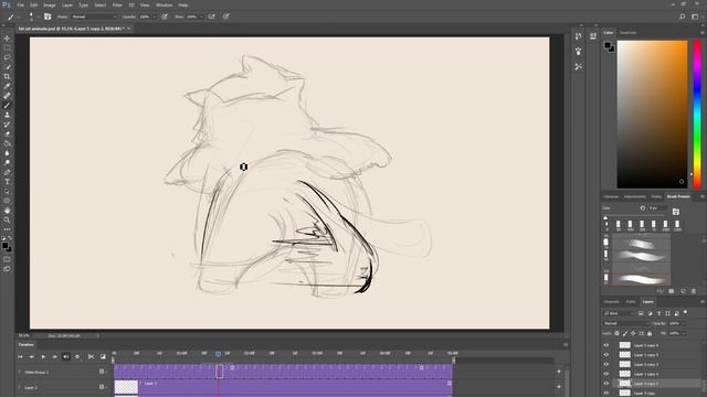 Animating in Photoshop: Fat Cat Dance- Speed Animate смотреть онлайн
