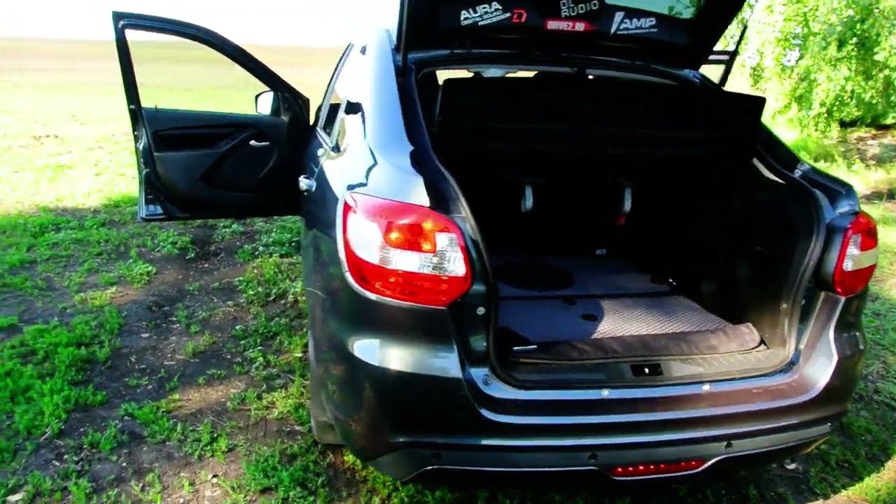 Прослушка DL-AUDIO Anaconda 165 Comp + саб Anaconda 10 в лада гранта лифтбек