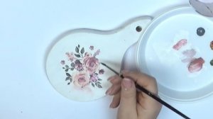 Decoupage deska z kwiatami - [tutorial] No. 848