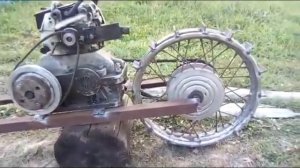 начало сборки мотоокучника.