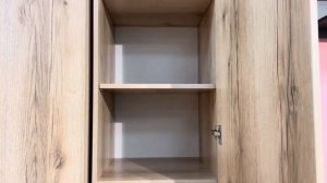 207743 ОКЛАНД фон черный/дуб делано; Шкаф комбинированный.