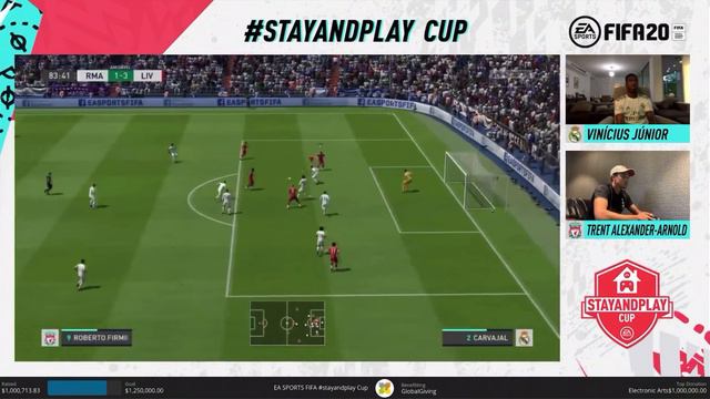 FIFA 20- #StayAndPlay Cup Vinicius Junior vs Trent Alexander-Arnold смотреть онлайн