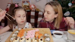 Мукбанг/Mukbang/РОЛЛЫ?Rolls Sushi/Новая Доставка. Удачная?Много Приветов,Много Вопрос-Ответ??