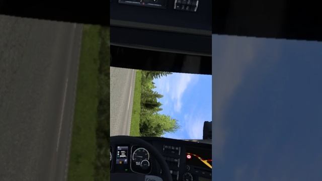 Неудачно повернул в Euro Truck Simulator 2.