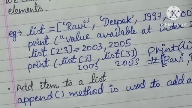LIST llLecture 8ll list operations in python,list in python code with harry, list in python class 1