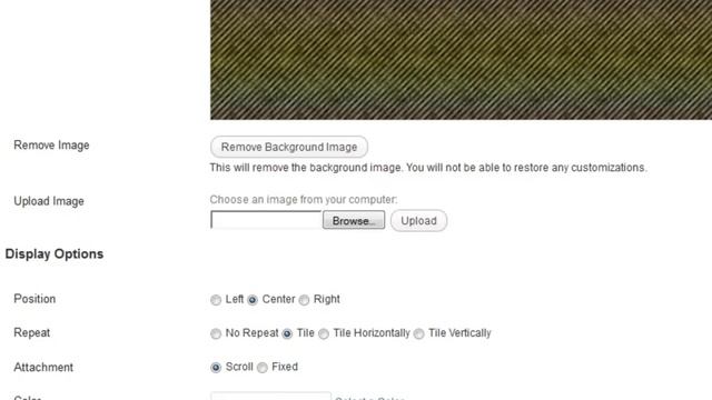 WordPress Custom Header & Background Options смотреть онлайн