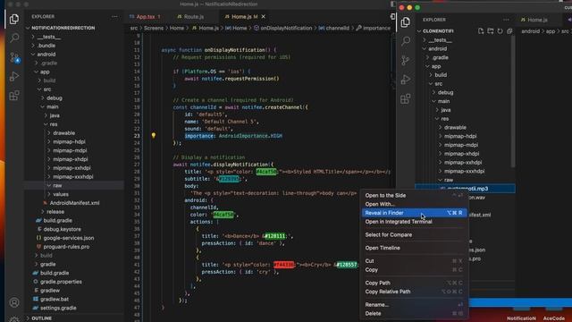Showing notification on foreground and change custom sound of notification with using notifee смотреть онлайн