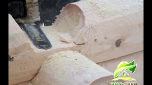 Ручная рубка срубов из бревна. "ЭкоДрев"