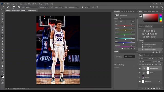 Faded Look Effect - Sports design tutorial (Photoshop 2021) смотреть онлайн