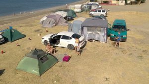 АВТОКЕМПИНГ В ПОСЕЛКЕ МОРСКОЕ 30 ИЮНЯ 2019. КРЫМ.