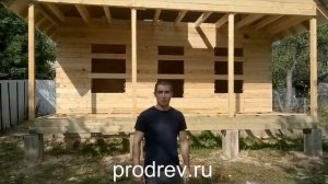 Садовый дом 7х8 из бруса 100х150