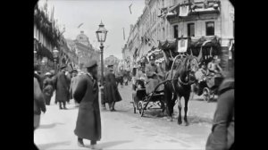 1896 год. Москва, ул. Тверская (хроника в цвете)