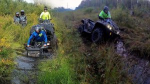 Разведка нового маршрута. Пробиваемся по ЛЭП на квадроциклах CF MOTO и  BRP