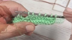 Узоры спицами. Горизонтальные полоски.