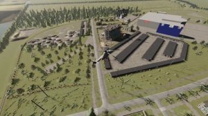 Farming Simulator 19 НОВГОРОДОВКА НоВая Город Производства Обзор с высоты