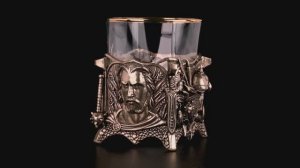 Бокал для виски Богатырь (Латунь, стекло)