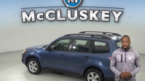 R97832JA Used 2012 Subaru Forester 2.5X AWD Blue Test Drive, Review, For Sale -