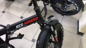 Обзор складного электро велосипеда Eco Drive V5 1000W - мощный электрический фэтбайк от Эко Колесо
