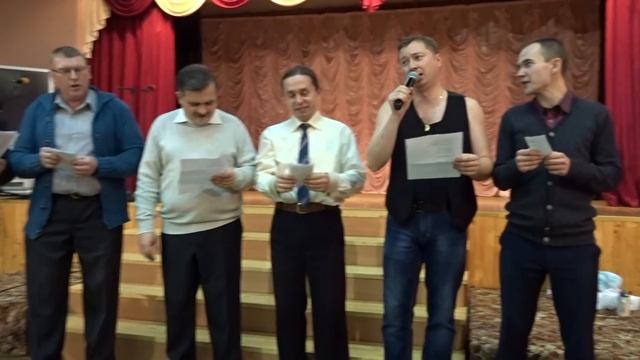 Мужчины школы № 3 поздравляют женщин с праздником весны!!! смотреть онлайн