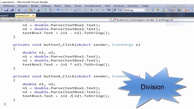 C # programming: Arithmetic Operators in C sharp