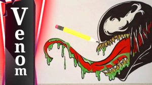 How to draw Venom / Как нарисовать Венома / Рисуем Венома. Рисуем вместе