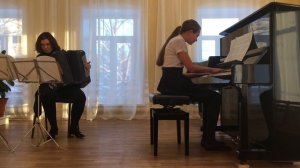 Е. Дербенко "Шутка" фортепиано и баян