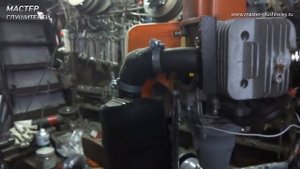 Установка глушителя мотороллера Suzuki на лодочный мотор Carver