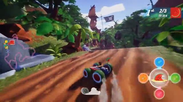 All Star Fruit Racing Gameplay - Funny Racing Game - All Star Fruit Racing PC HD смотреть онлайн