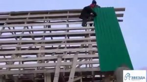 Устройство крыши из профнастила