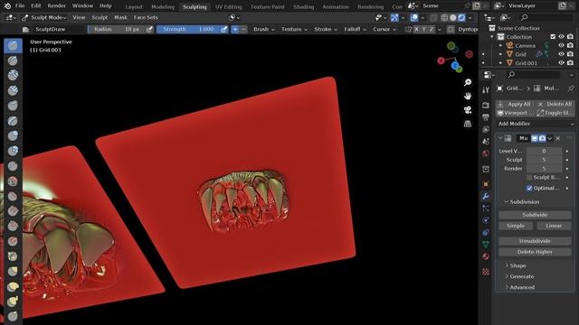 VDM Creation in Blender 3.6 Sculpting Teeth Sets (Part 3) смотреть онлайн