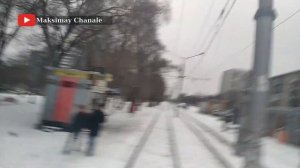 По заснеженному Новосибирску на трамвайчике // ноябрь 2020 // Maksimay Chanale