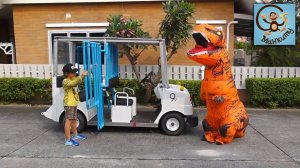 Дети и Машина. Диана и Даня, Милан - Полицейская машина и Донозавр. Манкиту