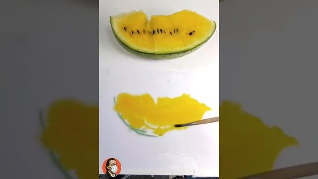 Рисуем арбуз с акварелью! смотреть онлайн