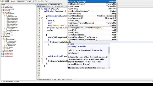Exception Handling in Java By Mr. Kailash Chandra Nayak. also included StringBuffer class. смотреть онлайн