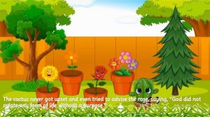 Moral story in English | The proud Rose | English Subtitles | Lolly Creations