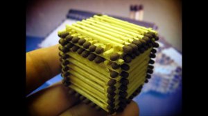 Делаем кубик из спичек