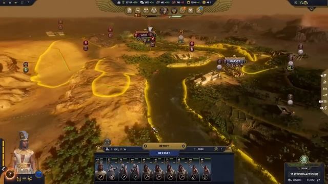 Геймплей за Таусерт в Total War PHARAOH - на русском смотреть онлайн