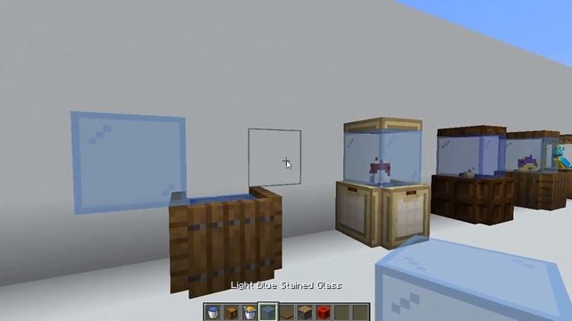How to build 1 block large aquarium on minecraft