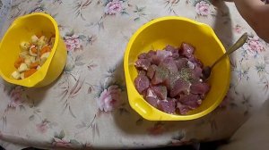 Мясо с картошкой в рукаве (в духовке).