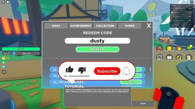 ALL NEW SECRET *CODES* IN ROBLOX RPG CHAMPIONS (roblox rpg champions codes ) 2023 смотреть онлайн