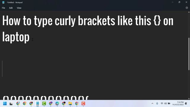 How to type curly brackets { } on Laptop смотреть онлайн
